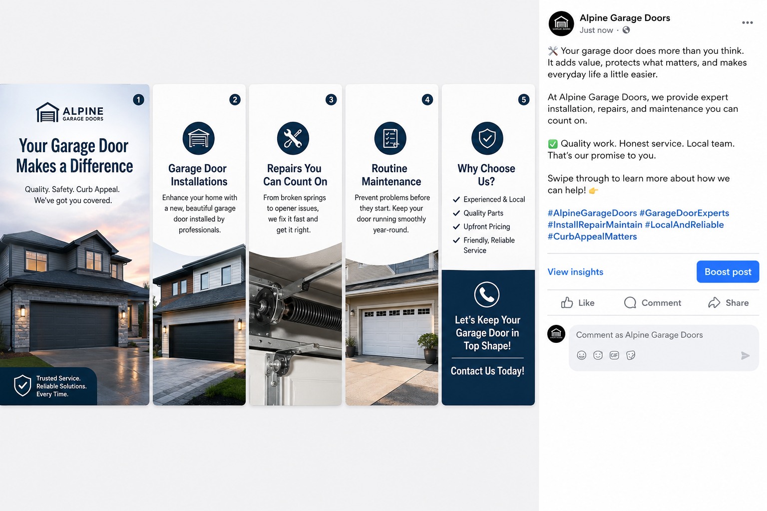 Ready to upgrade your curb appeal? 🚗🏡 Swipe through to explore the top garage door trends of 2026!

• Clean, modern li